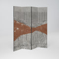 STRIPED TERRAIN Biombo Decorativo de 4 Painéis