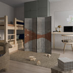 STRIPED TERRAIN Biombo Decorativo de 4 Painéis