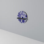 THE RIGHT PLACES Prateleira Oval Decorativa em Acabamento Preto