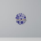 THE RIGHT PLACES Oval Art Shelf In Oak Effect