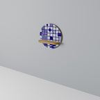 THE RIGHT PLACES Prateleira Redonda Decorativa em Efeito Carvalho