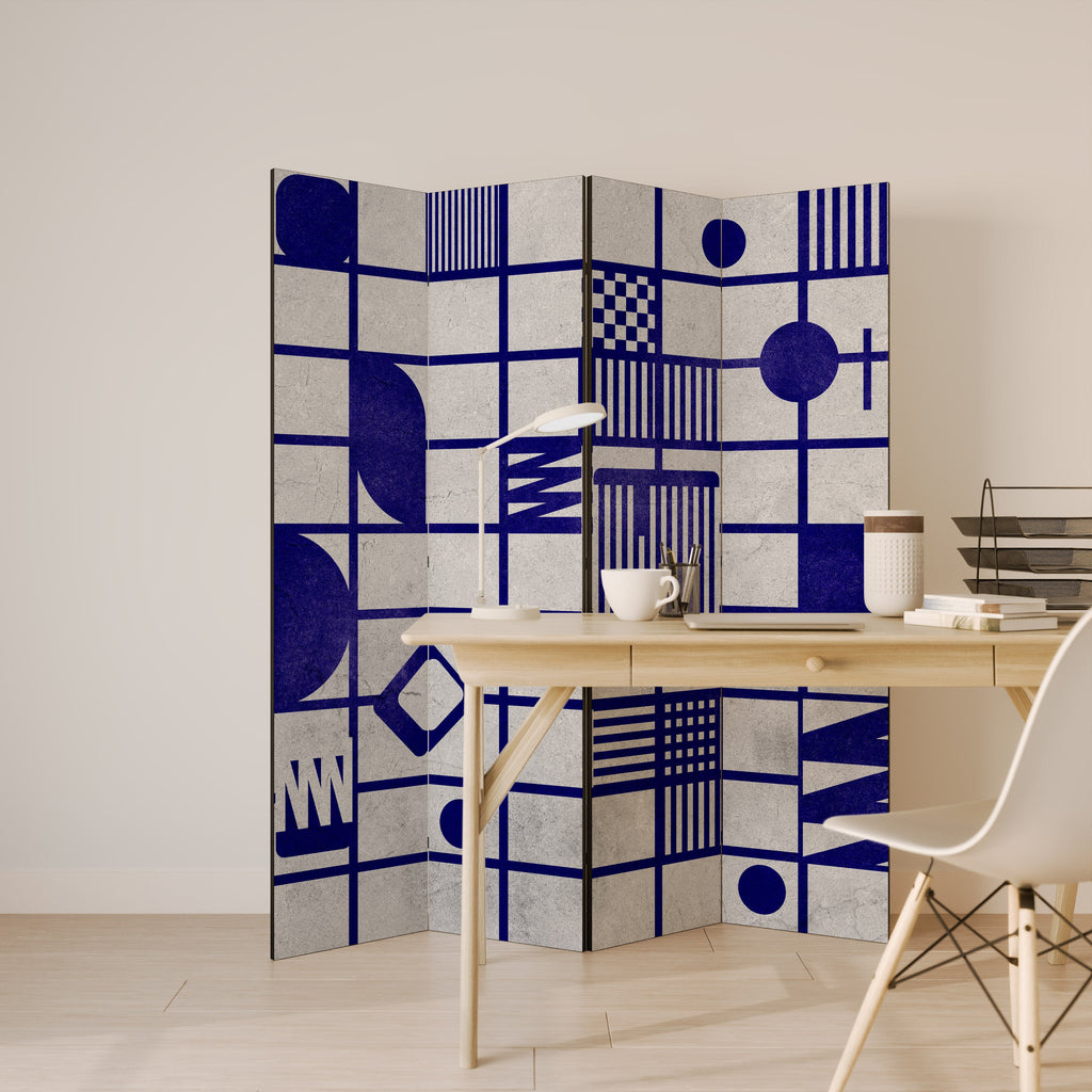 THE RIGHT PLACES Biombo Decorativo de 4 Painéis