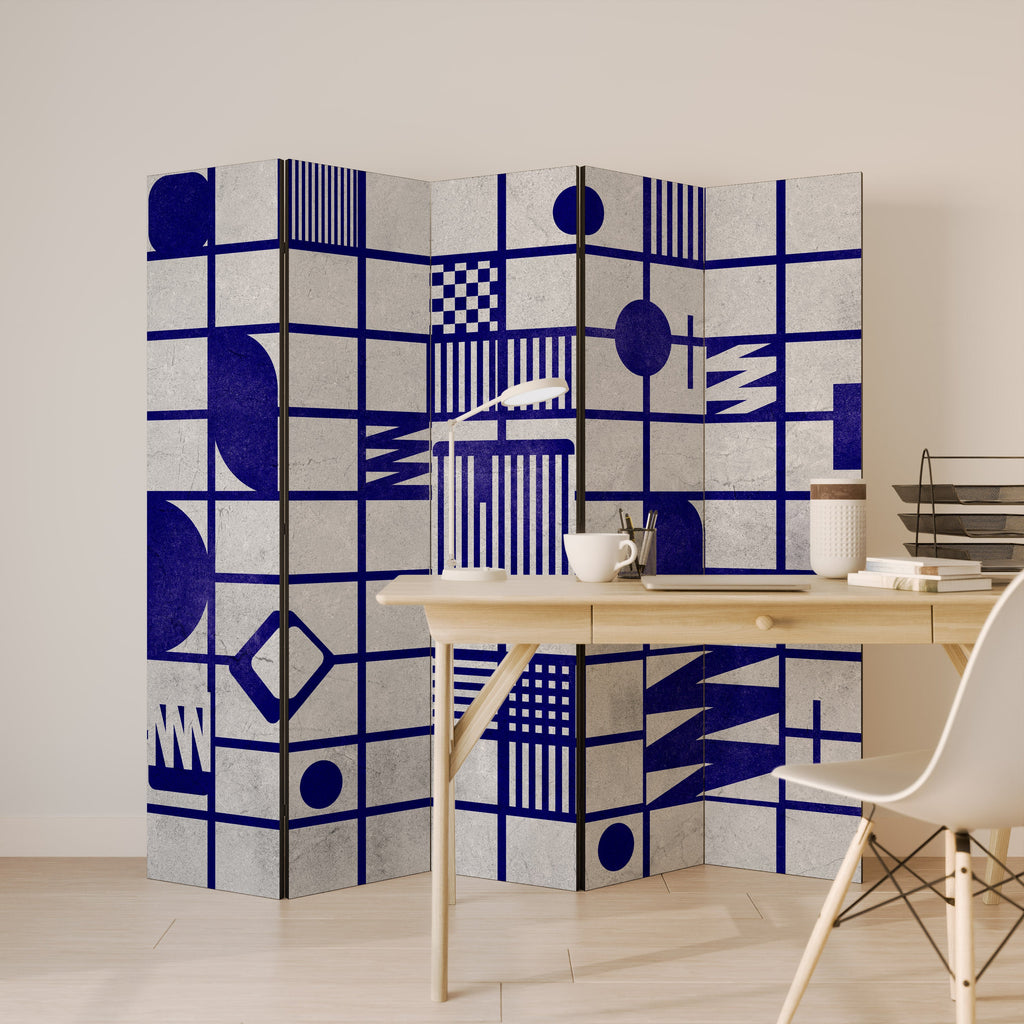 THE RIGHT PLACES Biombo Decorativo de 5 Painéis