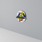 FUTURE SIGN Prateleira Oval Decorativa em Acabamento Preto