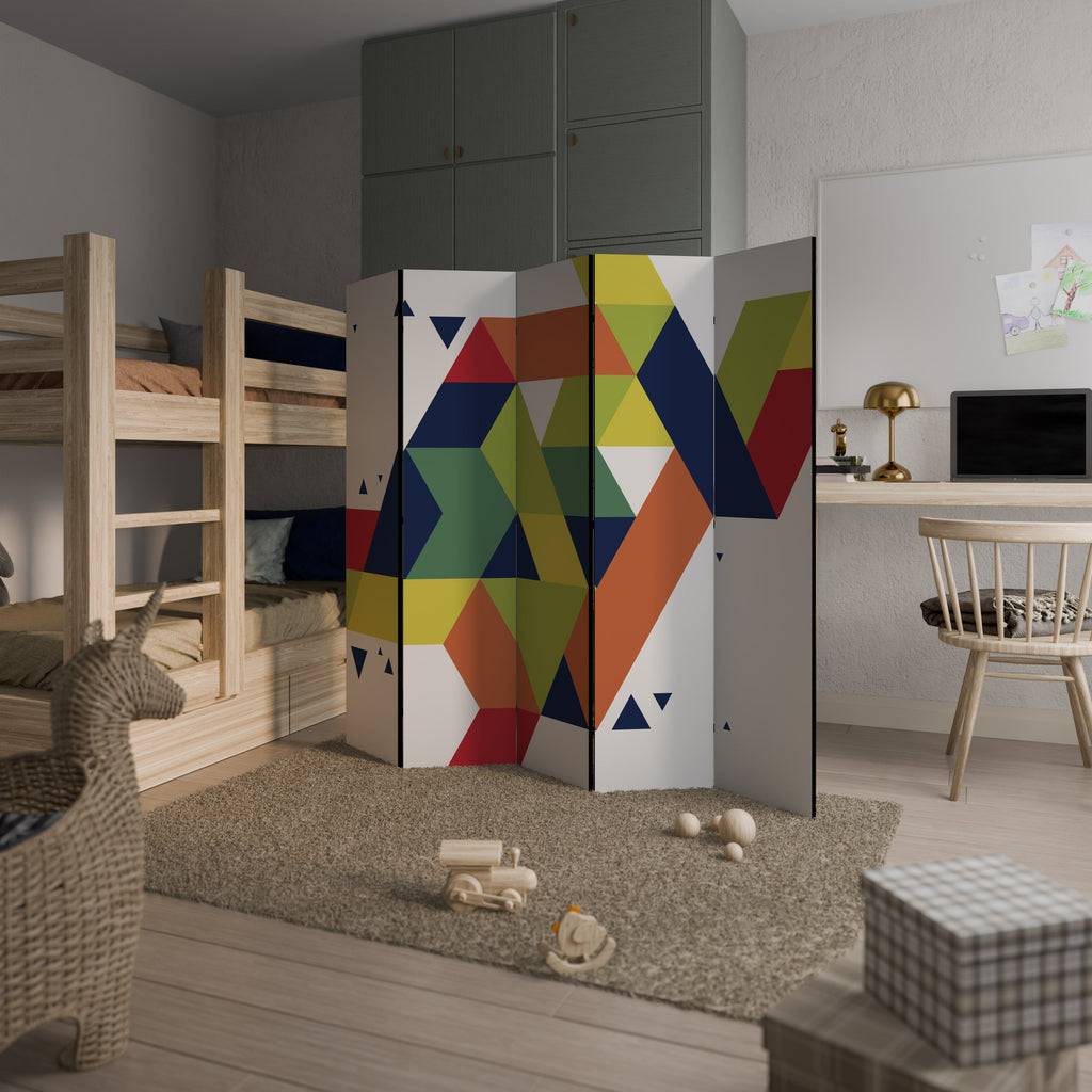 FUTURE SIGN Biombo Decorativo de 5 Painéis