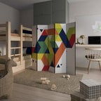 FUTURE SIGN Biombo Decorativo de 5 Painéis