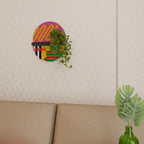 VIVID ART Prateleira Oval Decorativa em Acabamento Preto