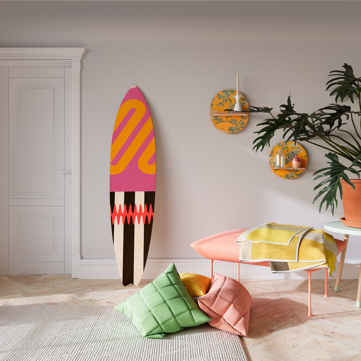 VIVID ART Painel Decorativo Prancha de Surf
