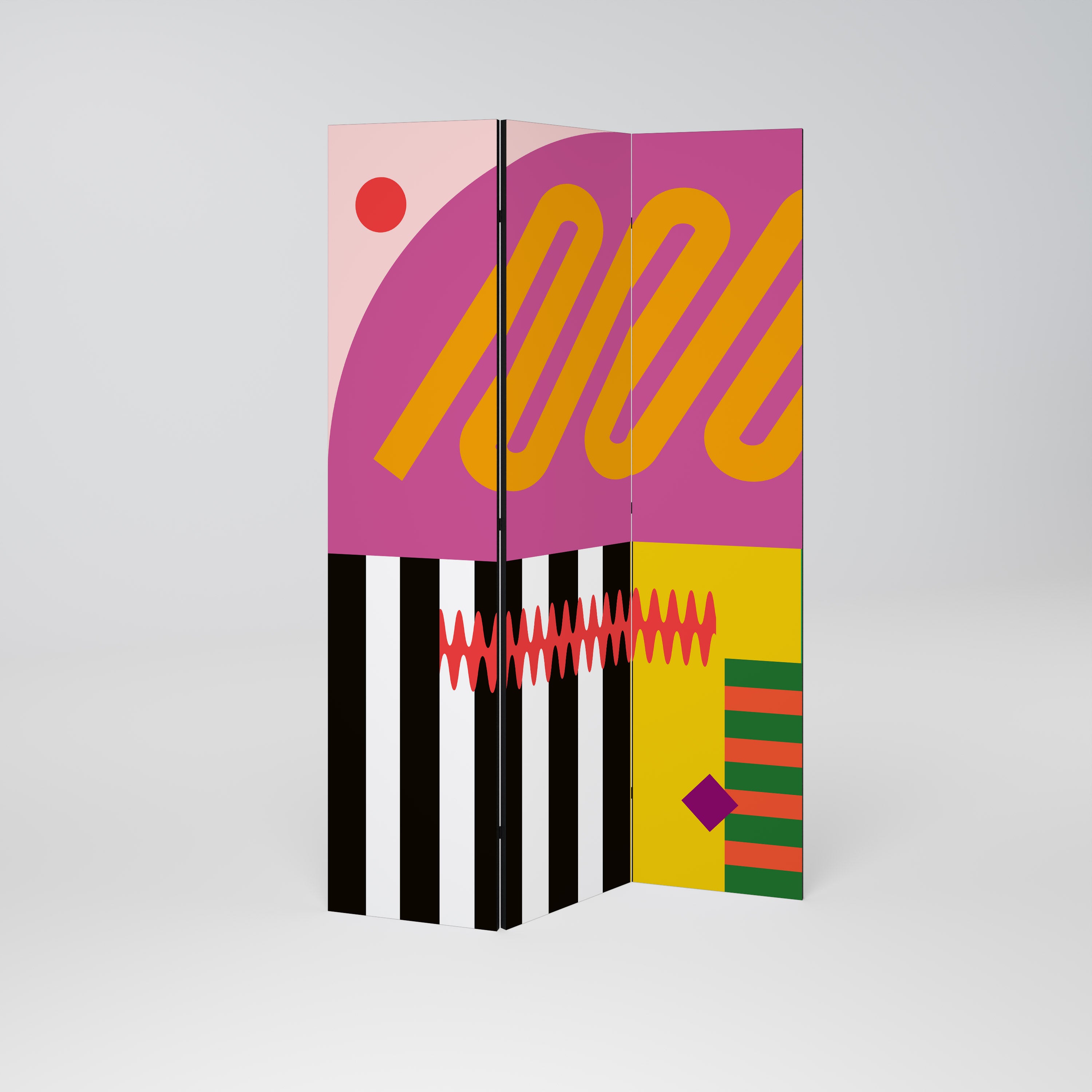 VIVID ART Biombo de 3 Painéis