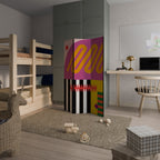 VIVID ART Biombo Decorativo de 3 Painéis