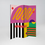 VIVID ART Biombo Decorativo de 4 Painéis