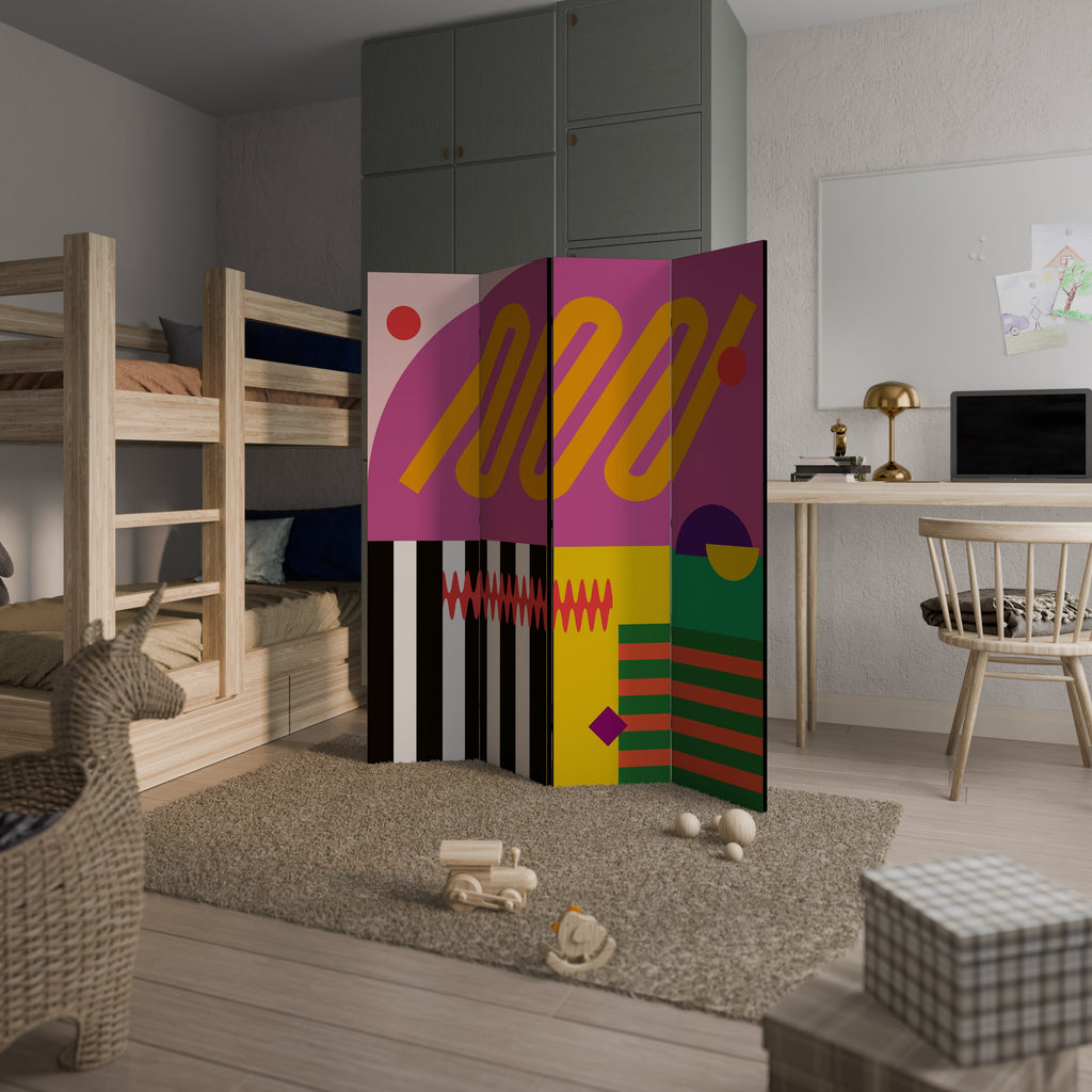 VIVID ART Biombo Decorativo de 4 Painéis