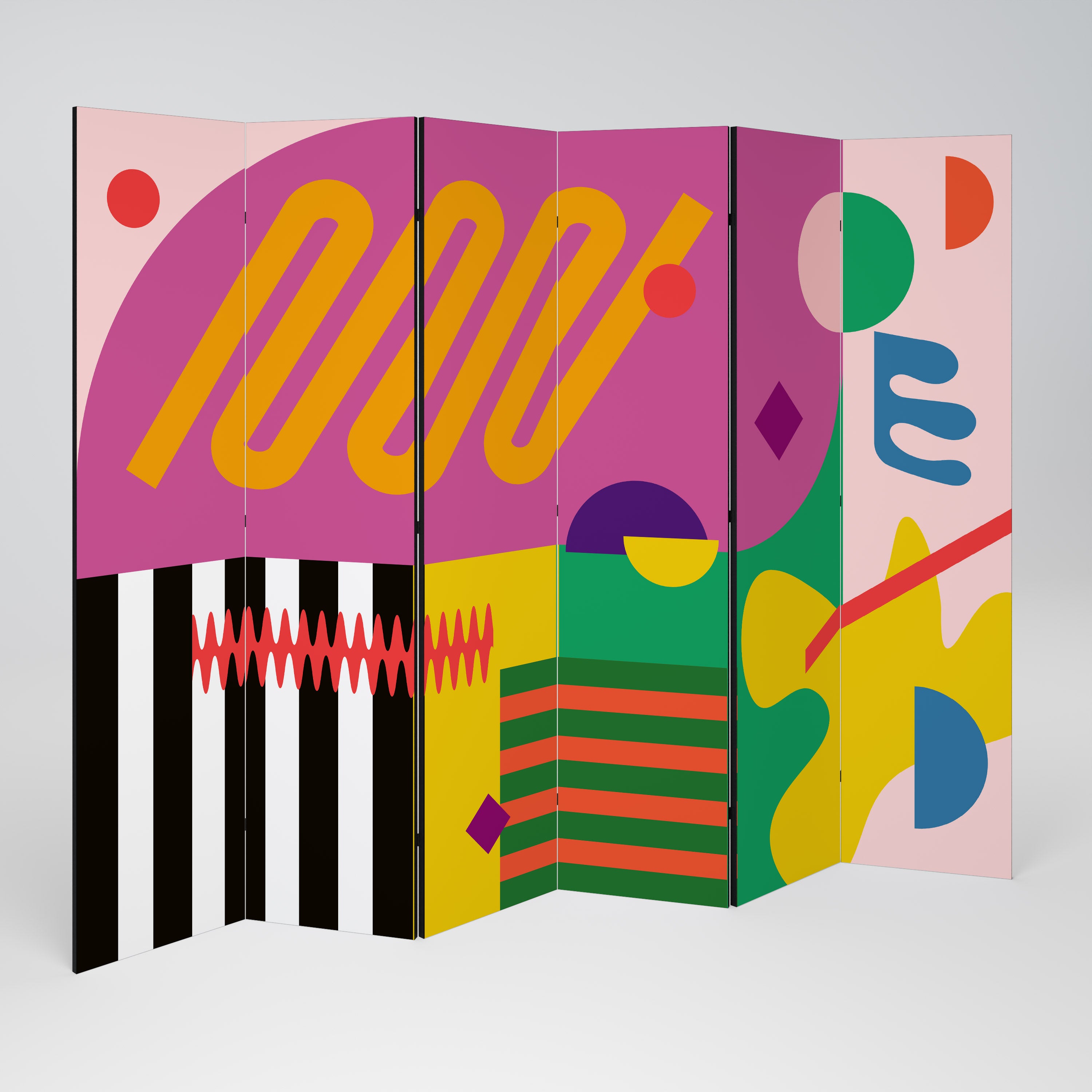 VIVID ART Biombo de 6 Painéis