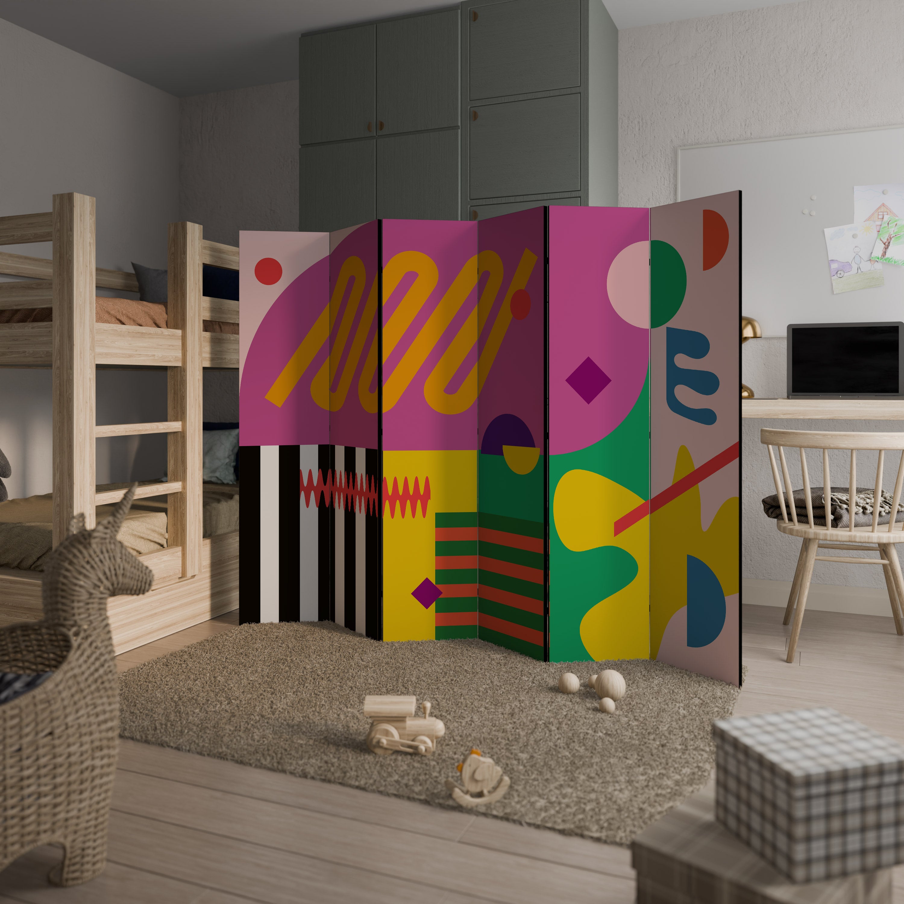 VIVID ART Biombo de 6 Painéis