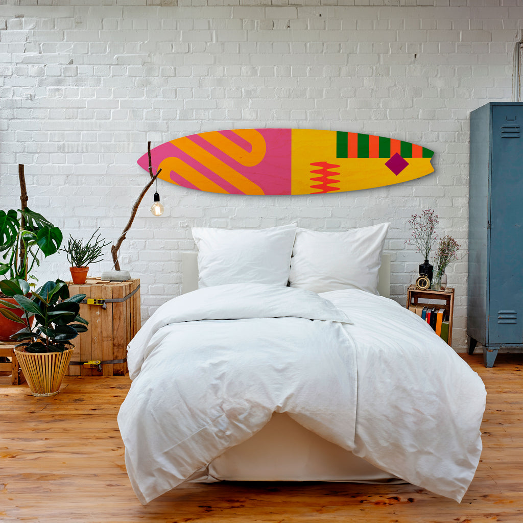 VIVID VIBRATIONS Surfboard Decorative Panel
