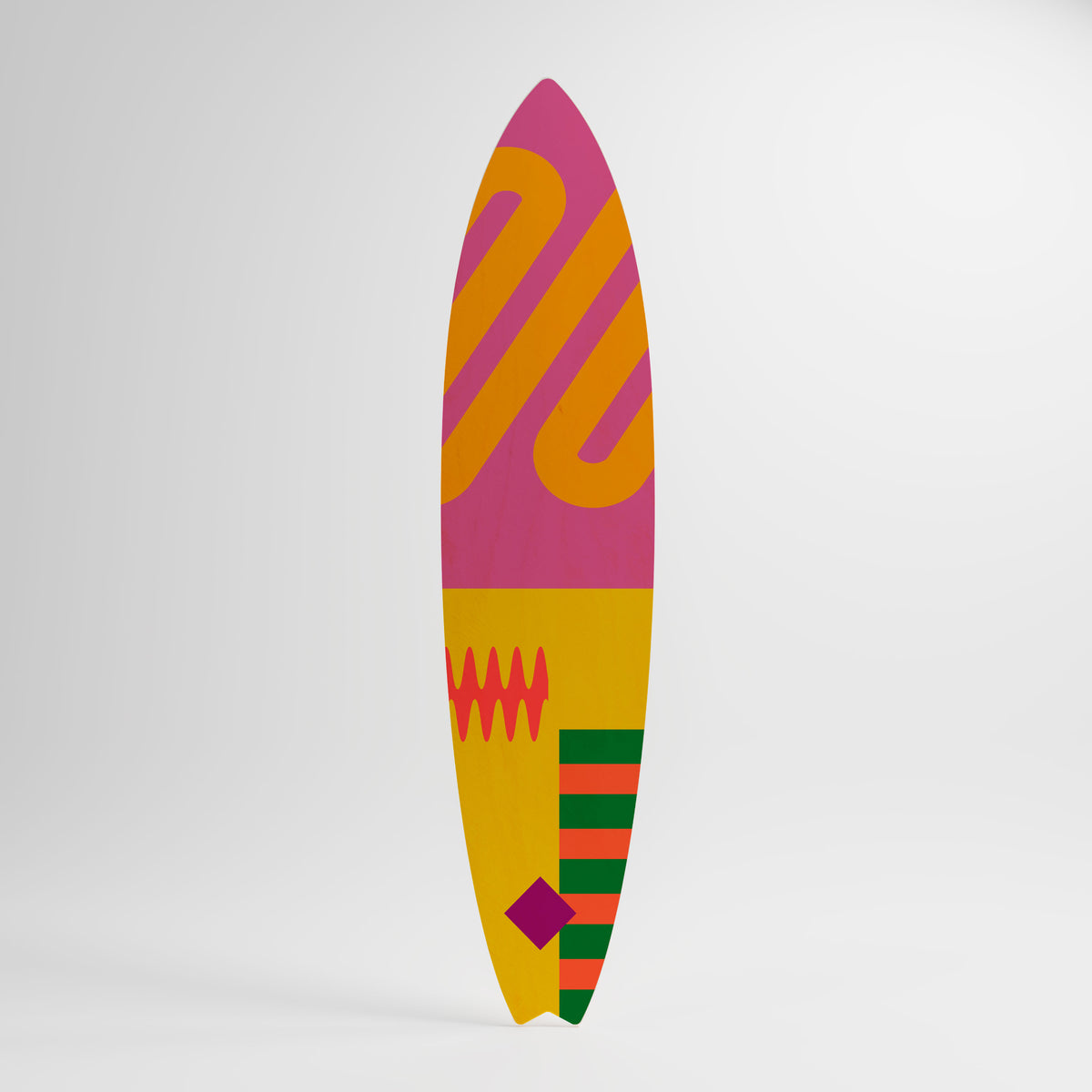 VIVID VIBRATIONS Painel Decorativo Prancha de Surf