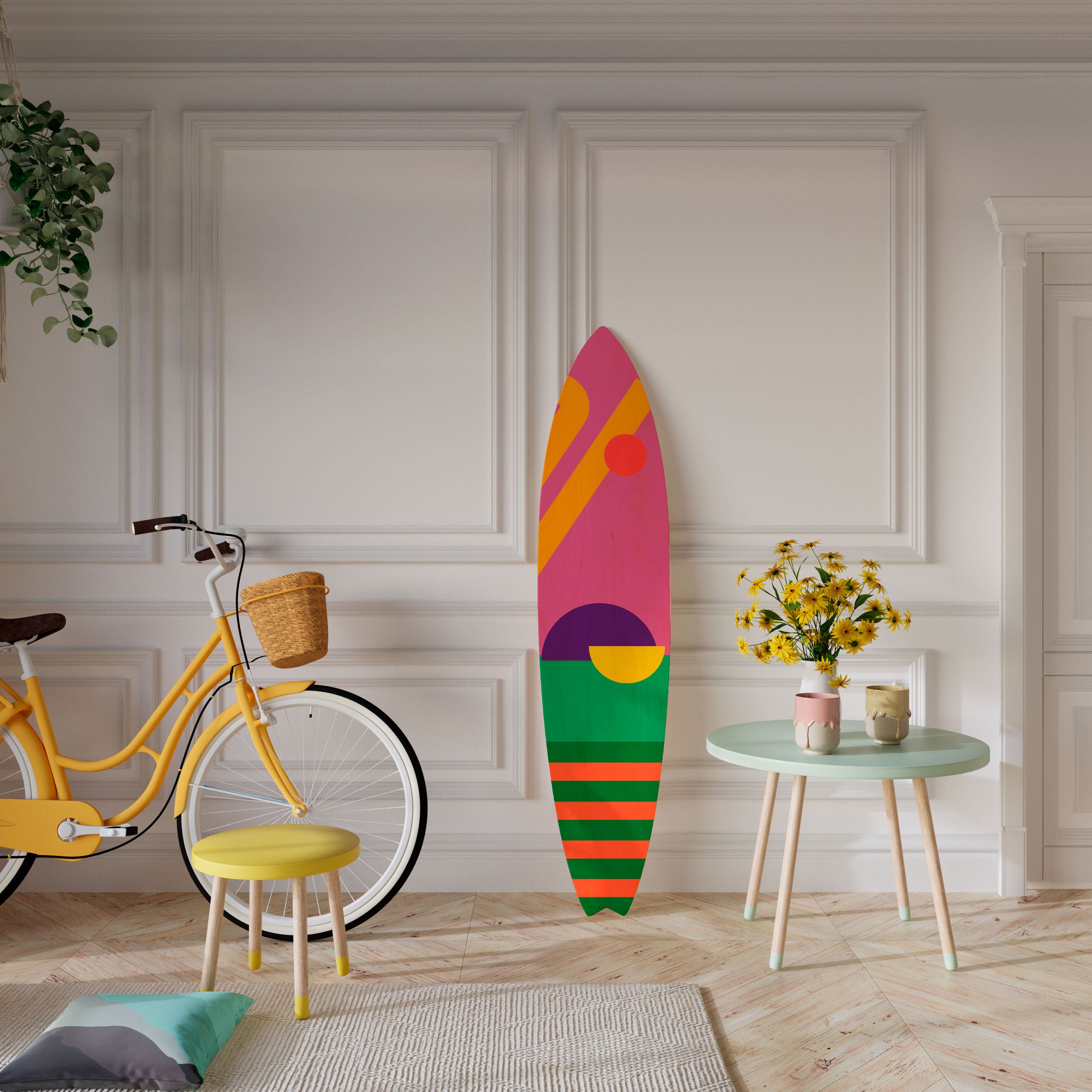 VIVID DREAMS Painel Decorativo Prancha de Surf