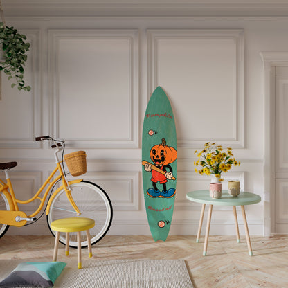 PUMPKIN BASEBALL Painel Decorativo Prancha de Surf