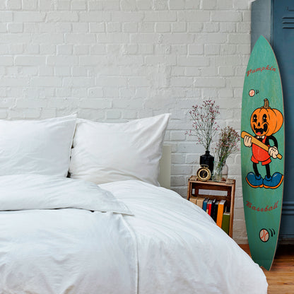 PUMPKIN BASEBALL Painel Decorativo Prancha de Surf