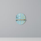 PATHS TO HAPPINESS Prateleira Oval Decorativa em Efeito Carvalho