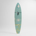 PATHS TO HAPPINESS Painel Decorativo Prancha de Surf