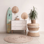 PATHS TO HAPPINESS Painel Decorativo Prancha de Surf