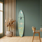 PATHS TO HAPPINESS Painel Decorativo Prancha de Surf