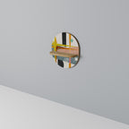 INTERSTELLAR VIBES Prateleira Oval Decorativa em Efeito Carvalho