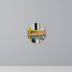 INTERSTELLAR VIBES Prateleira Oval Decorativa em Efeito Carvalho