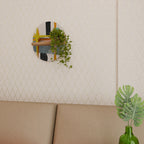 INTERSTELLAR VIBES Prateleira Oval Decorativa em Efeito Carvalho