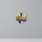 INTERSTELLAR VIBES Prateleira Redonda Decorativa em Acabamento Preto