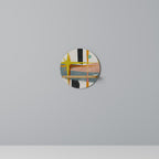 INTERSTELLAR VIBES Prateleira Redonda Decorativa em Efeito Carvalho