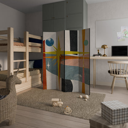 INTERSTELLAR VIBES 4-Panel Room Divider
