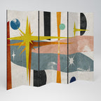 INTERSTELLAR VIBES Biombo Decorativo de 6 Painéis