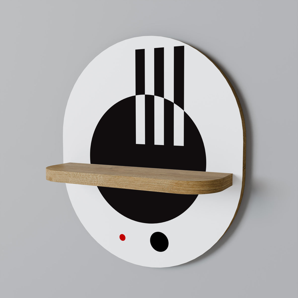 BLACK AND WHITE COMBINATION Prateleira Artística