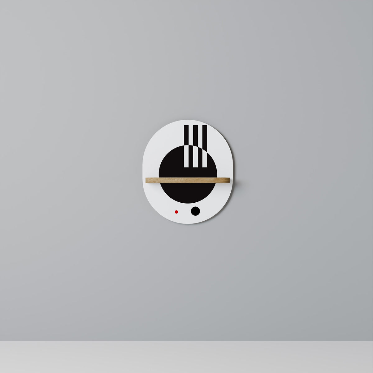 BLACK AND WHITE COMBINATION Prateleira Artística