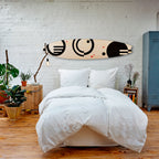 BLACK AND WHITE COMBINATION Painel Decorativo Prancha de Surf