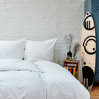 BLACK AND WHITE COMBINATION Painel Decorativo Prancha de Surf