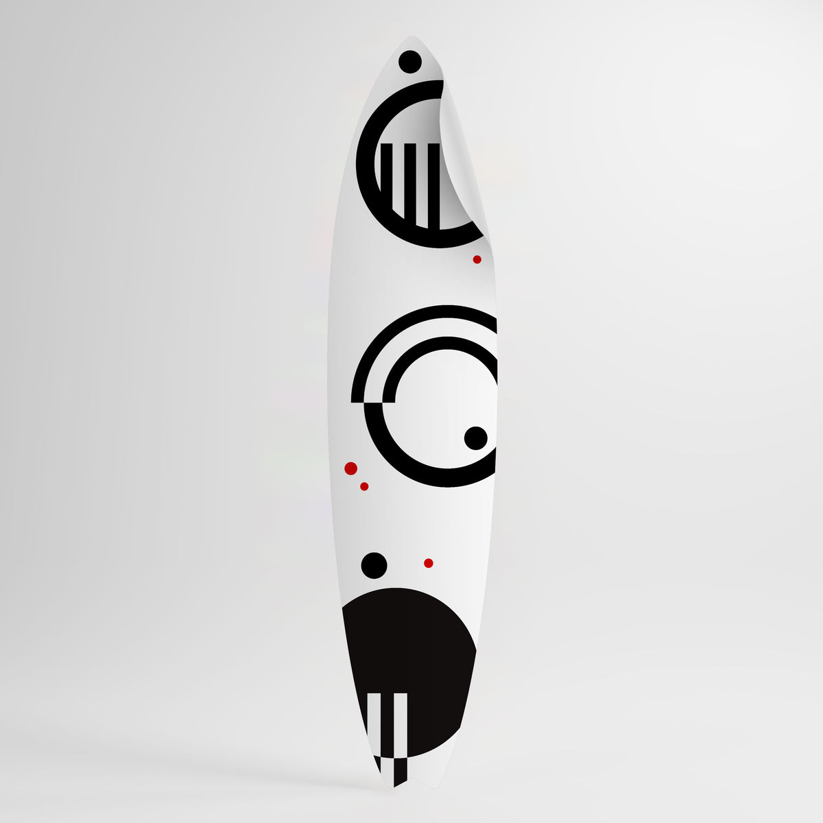 BLACK AND WHITE COMBINATION Autocolante Prancha de Surf