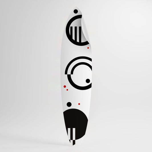 BLACK AND WHITE COMBINATION Autocolante Prancha de Surf