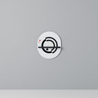 ORBITAL FLOW Oval Art Shelf In Black Finish