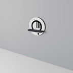 MINIMAL DOTS Prateleira Redonda Decorativa em Acabamento Preto