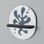 WONDERLAND VEGETATION Prateleira Oval Decorativa em Acabamento Preto