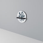 WONDERLAND VEGETATION Prateleira Oval Decorativa em Acabamento Preto