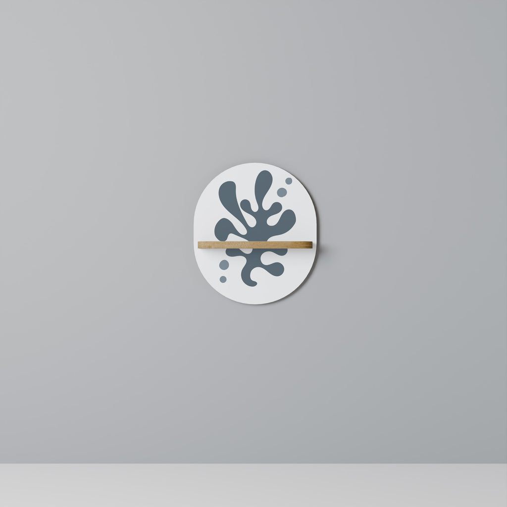 WONDERLAND VEGETATION Prateleira Oval Decorativa em Efeito Carvalho