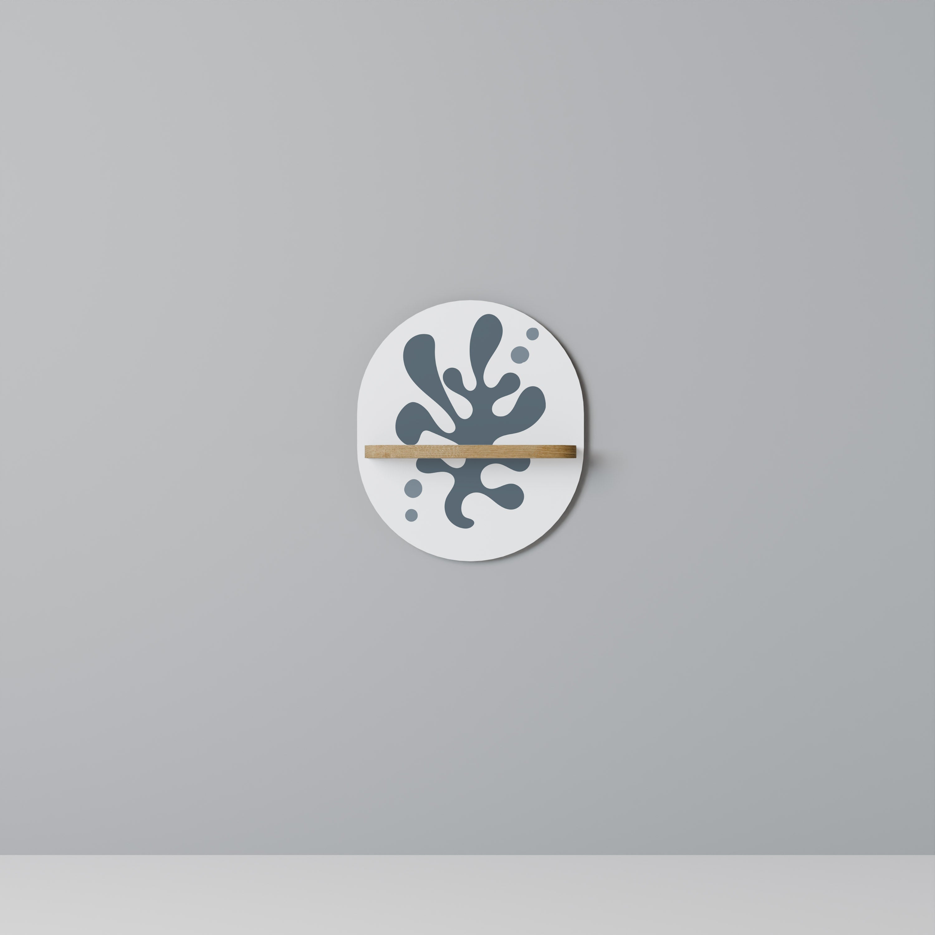 WONDERLAND VEGETATION Prateleira Oval Decorativa em Efeito Carvalho