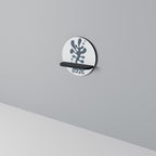 WONDERLAND VEGETATION Prateleira Redonda Decorativa em Acabamento Preto