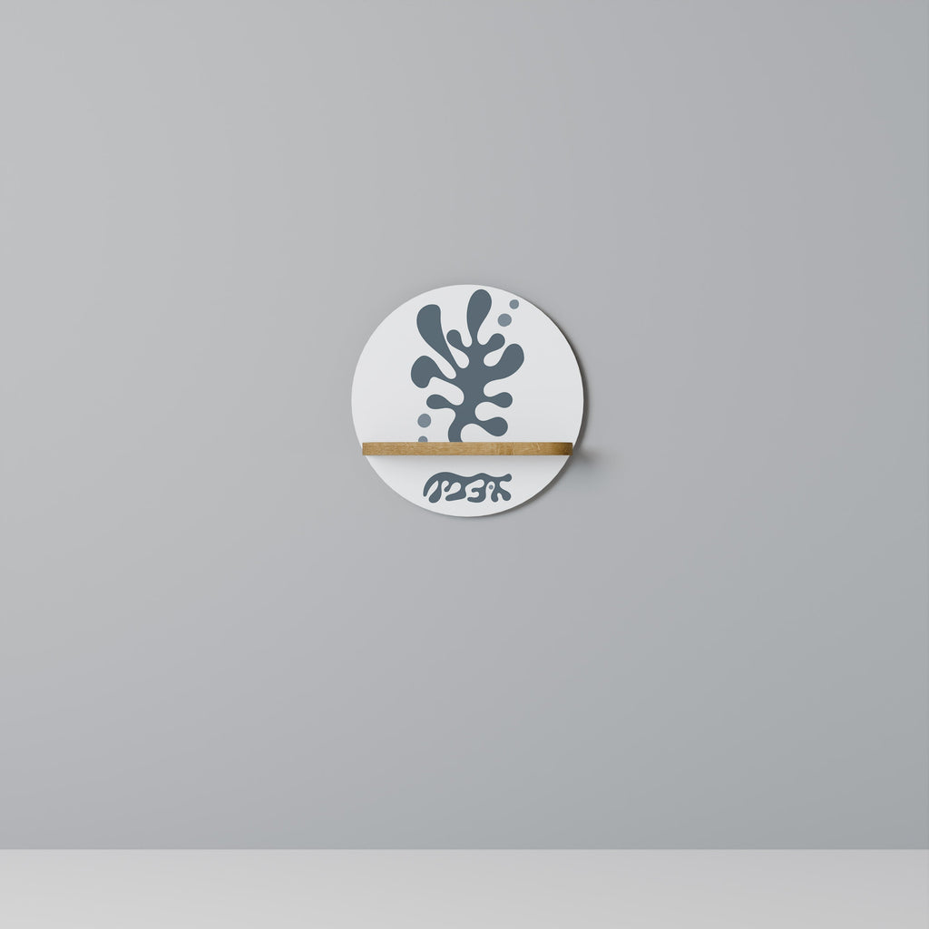 WONDERLAND VEGETATION Prateleira Redonda Decorativa em Efeito Carvalho