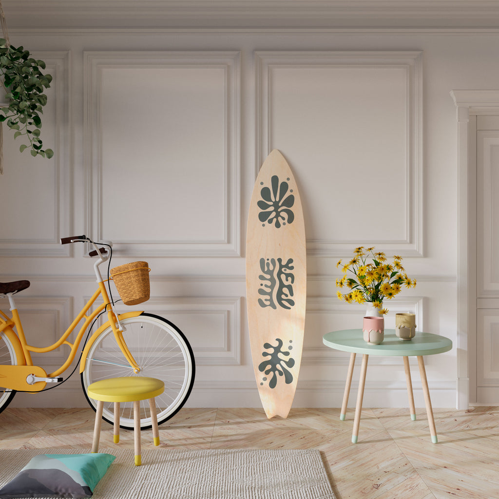 WONDERLAND VEGETATION Painel Decorativo Prancha de Surf