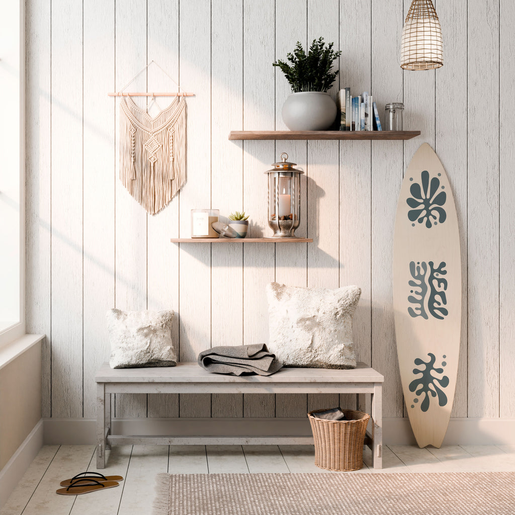 WONDERLAND VEGETATION Painel Decorativo Prancha de Surf